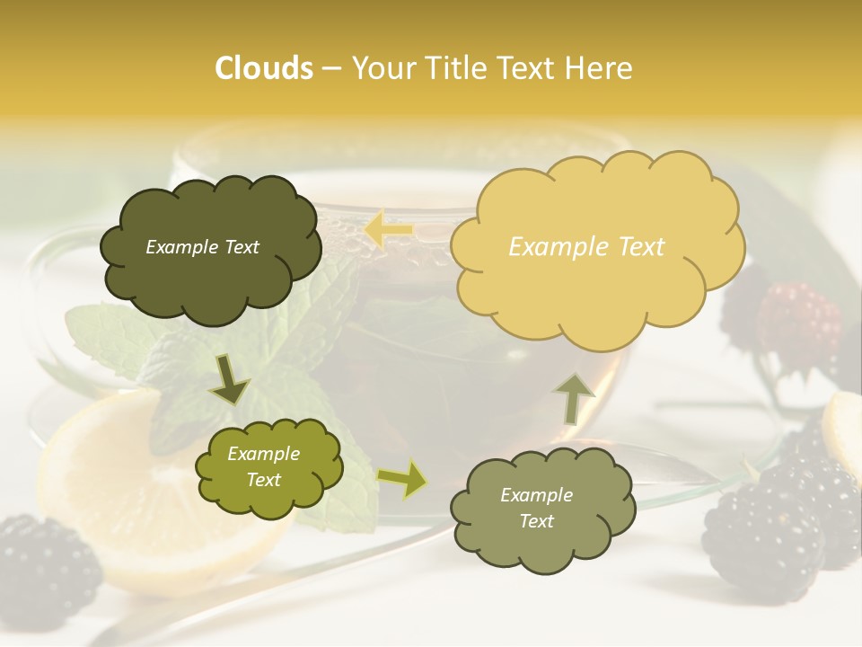 Glas Minze Pfefferminze PowerPoint Template