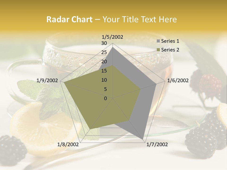 Glas Minze Pfefferminze PowerPoint Template