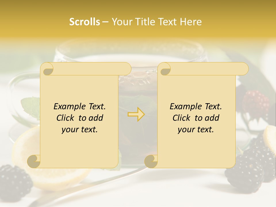 Glas Minze Pfefferminze PowerPoint Template