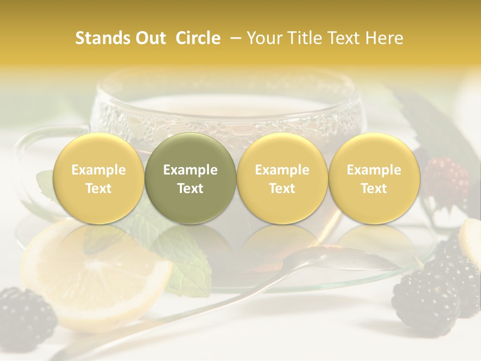 Glas Minze Pfefferminze PowerPoint Template