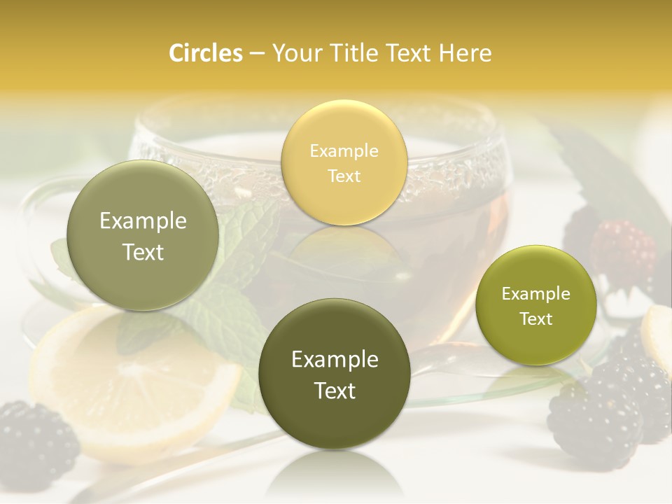Glas Minze Pfefferminze PowerPoint Template