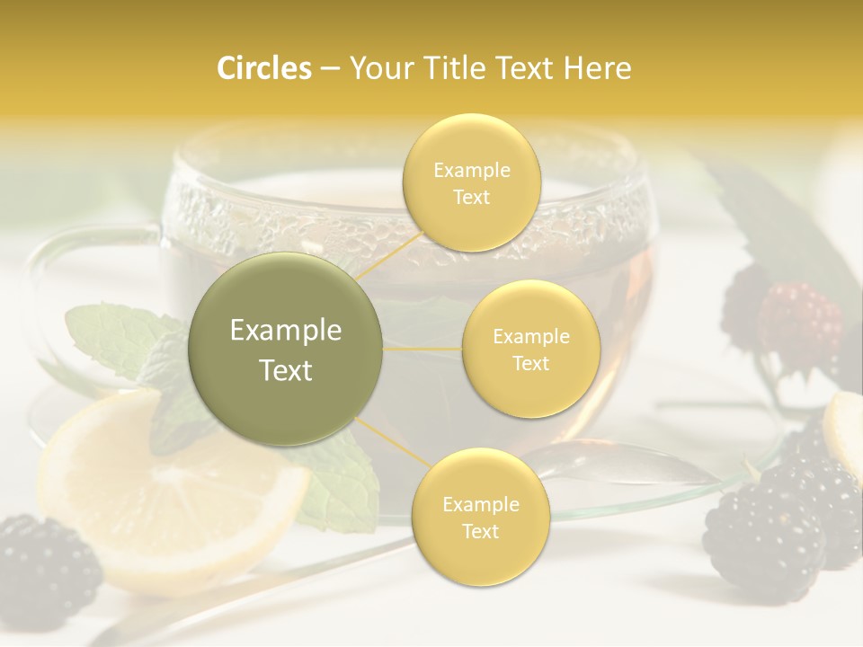 Glas Minze Pfefferminze PowerPoint Template