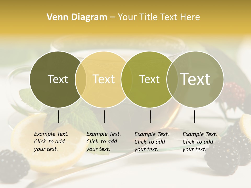 Glas Minze Pfefferminze PowerPoint Template