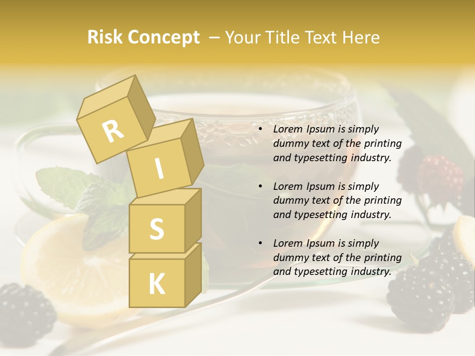 Glas Minze Pfefferminze PowerPoint Template