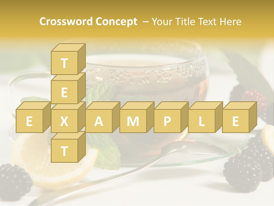 Glas Minze Pfefferminze PowerPoint Template