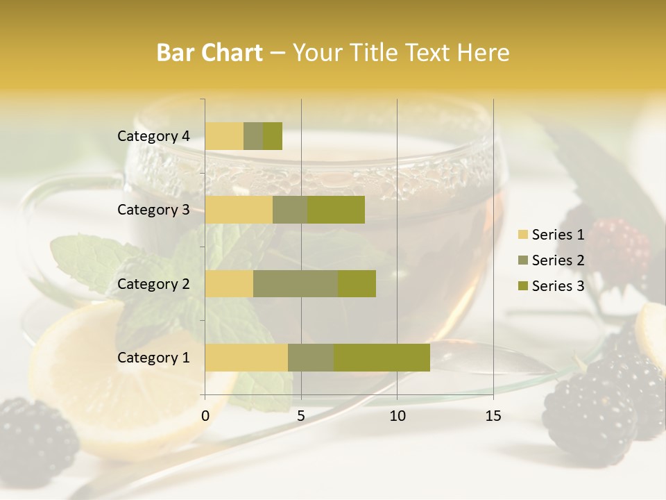 Glas Minze Pfefferminze PowerPoint Template