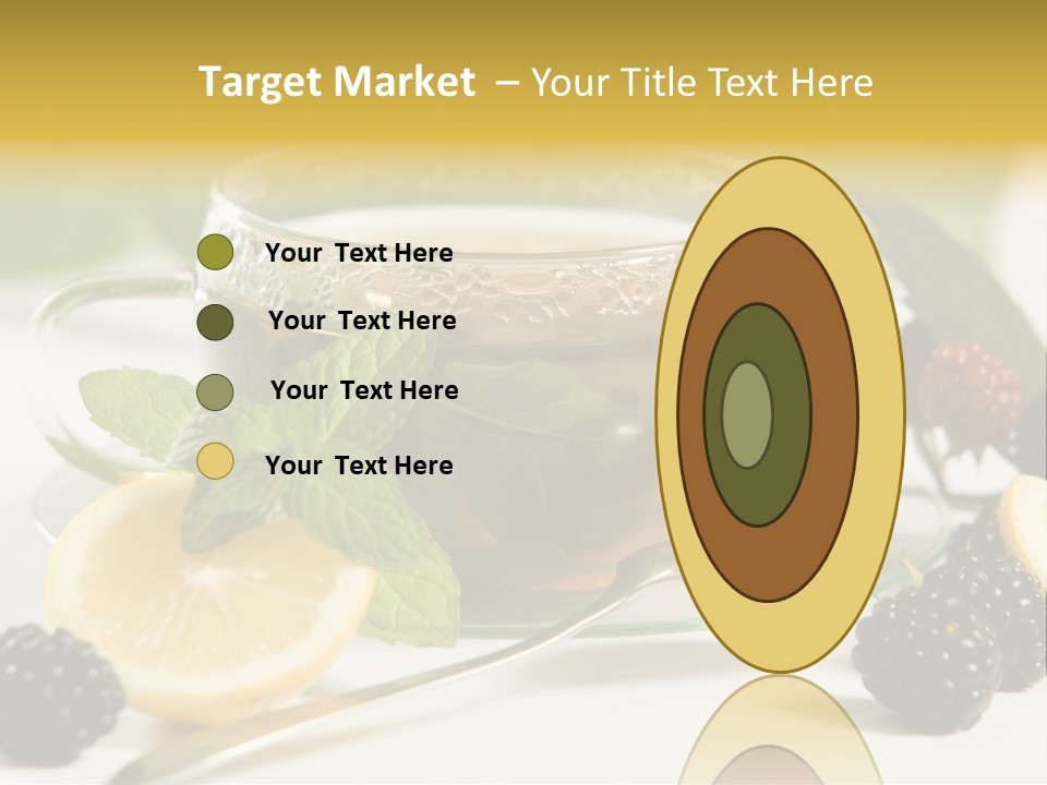 Glas Minze Pfefferminze PowerPoint Template