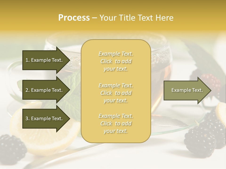 Glas Minze Pfefferminze PowerPoint Template