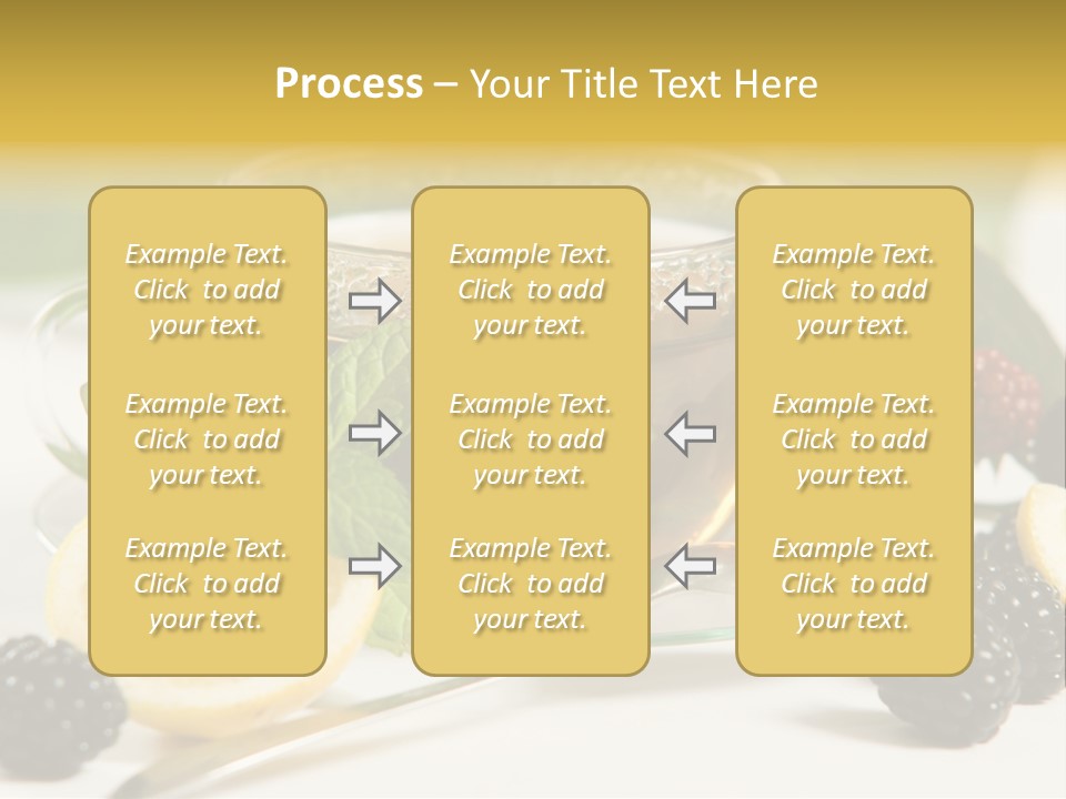 Glas Minze Pfefferminze PowerPoint Template