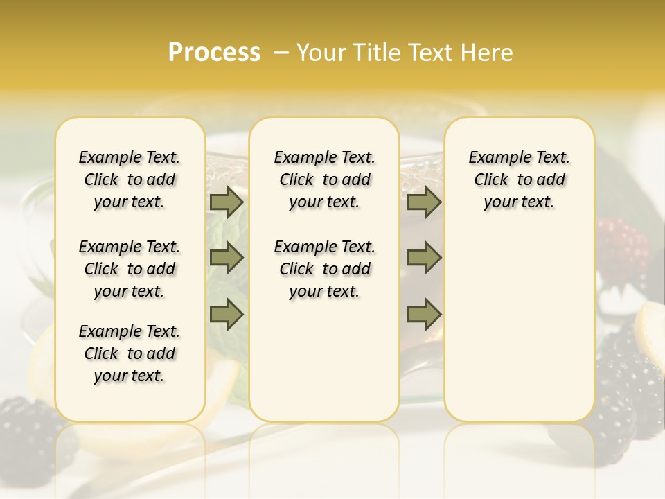 Glas Minze Pfefferminze PowerPoint Template