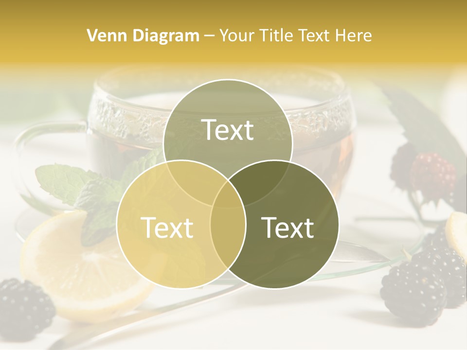 Glas Minze Pfefferminze PowerPoint Template