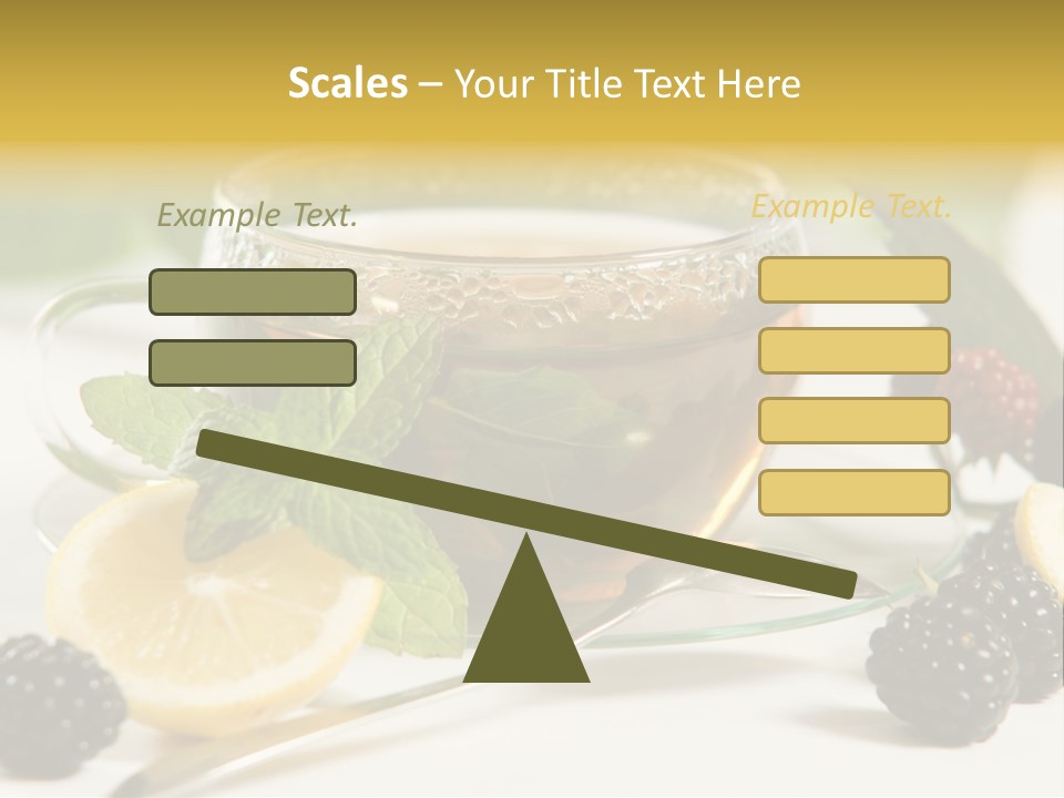 Glas Minze Pfefferminze PowerPoint Template
