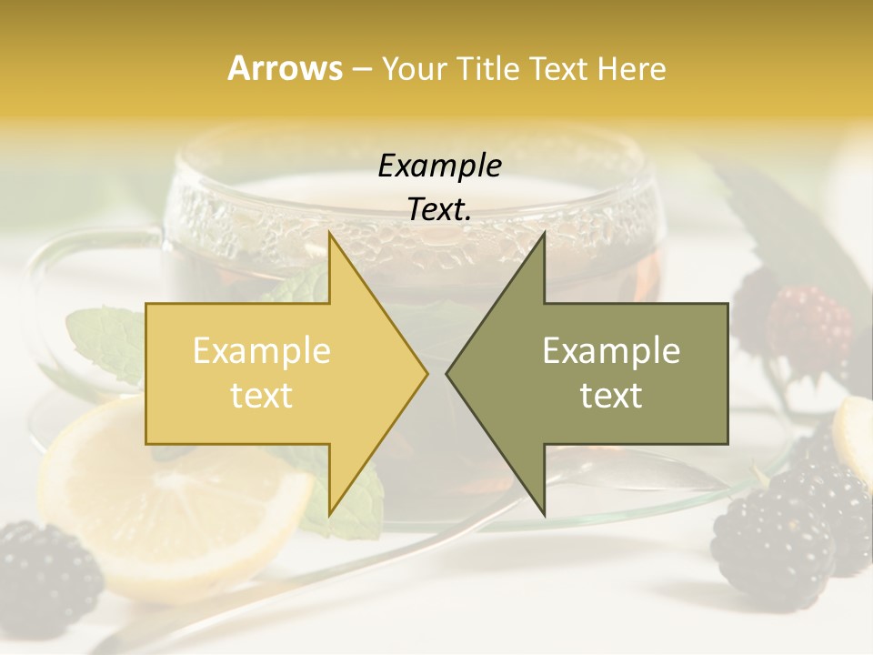 Glas Minze Pfefferminze PowerPoint Template