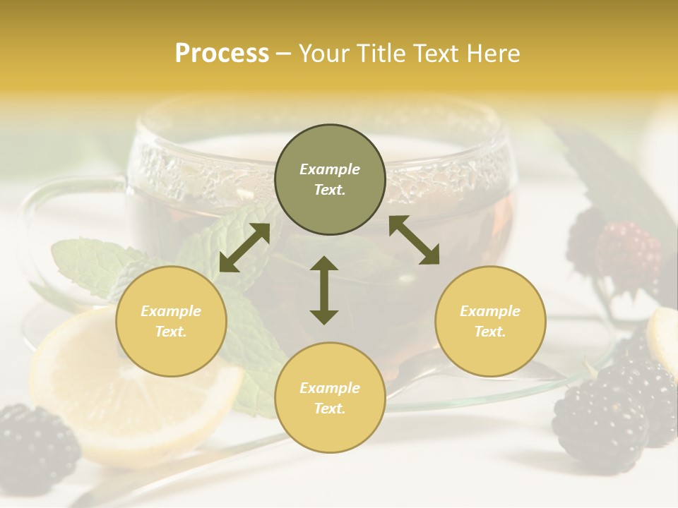 Glas Minze Pfefferminze PowerPoint Template