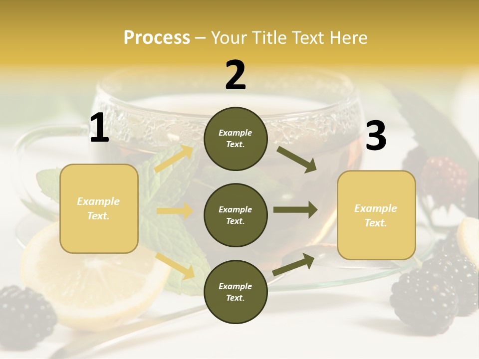 Glas Minze Pfefferminze PowerPoint Template