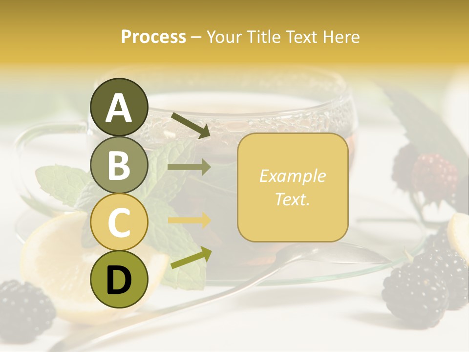 Glas Minze Pfefferminze PowerPoint Template