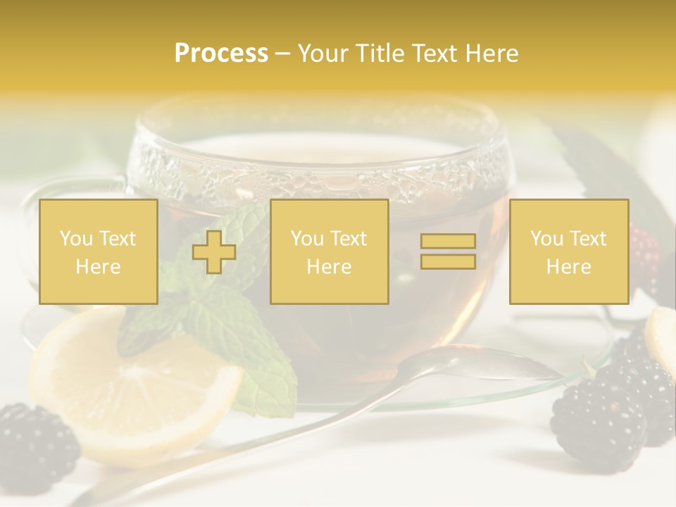 Glas Minze Pfefferminze PowerPoint Template
