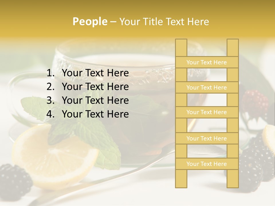 Glas Minze Pfefferminze PowerPoint Template