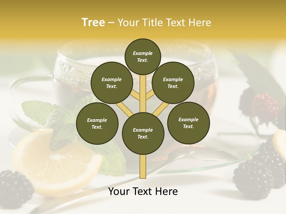 Glas Minze Pfefferminze PowerPoint Template