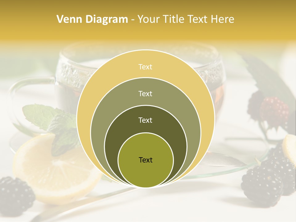 Glas Minze Pfefferminze PowerPoint Template