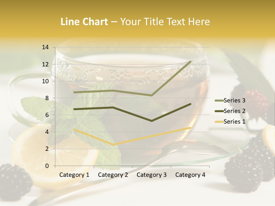 Glas Minze Pfefferminze PowerPoint Template