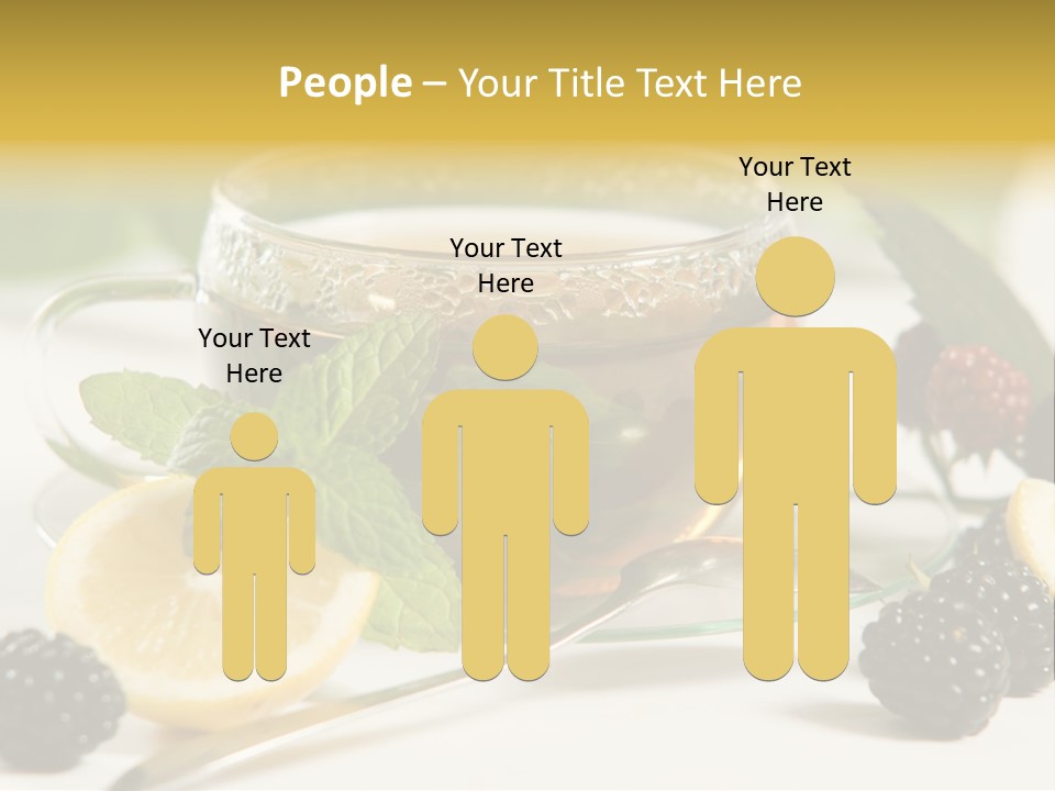 Glas Minze Pfefferminze PowerPoint Template