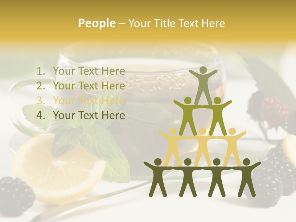 Glas Minze Pfefferminze PowerPoint Template