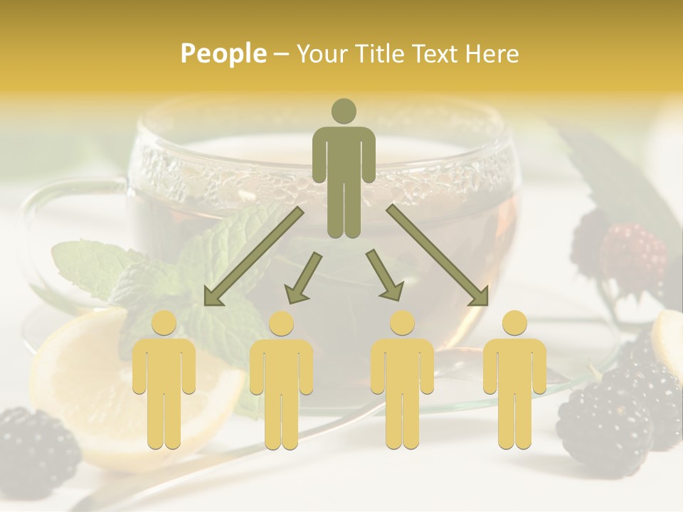 Glas Minze Pfefferminze PowerPoint Template