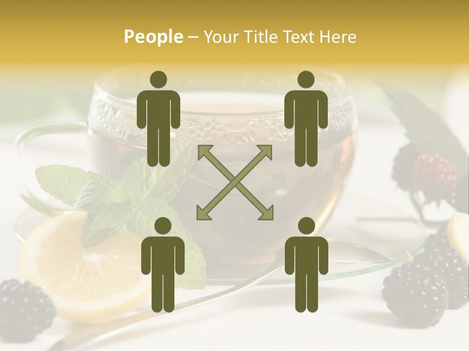 Glas Minze Pfefferminze PowerPoint Template