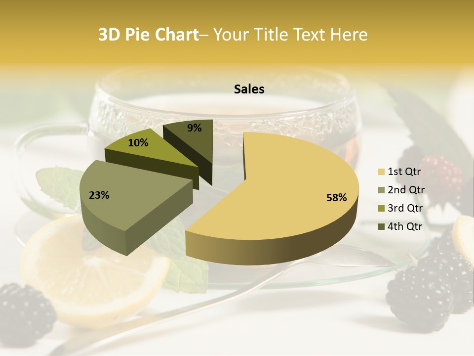 Glas Minze Pfefferminze PowerPoint Template