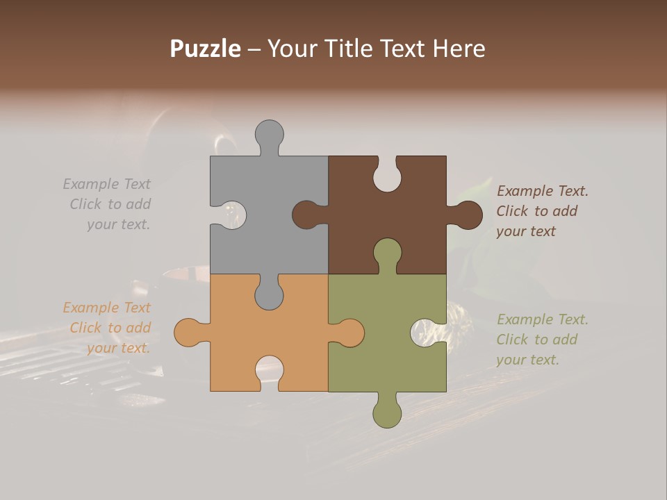 Pottery Horizontal Image PowerPoint Template