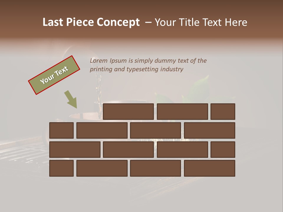 Pottery Horizontal Image PowerPoint Template