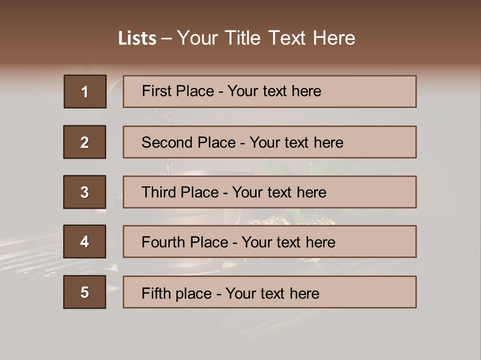 Pottery Horizontal Image PowerPoint Template