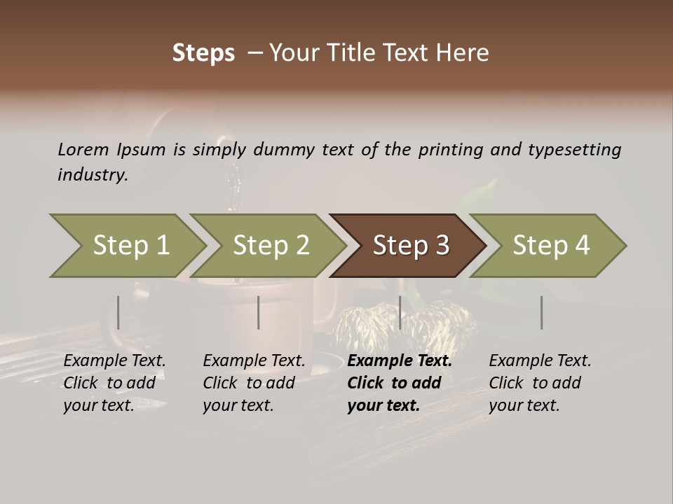 Pottery Horizontal Image PowerPoint Template