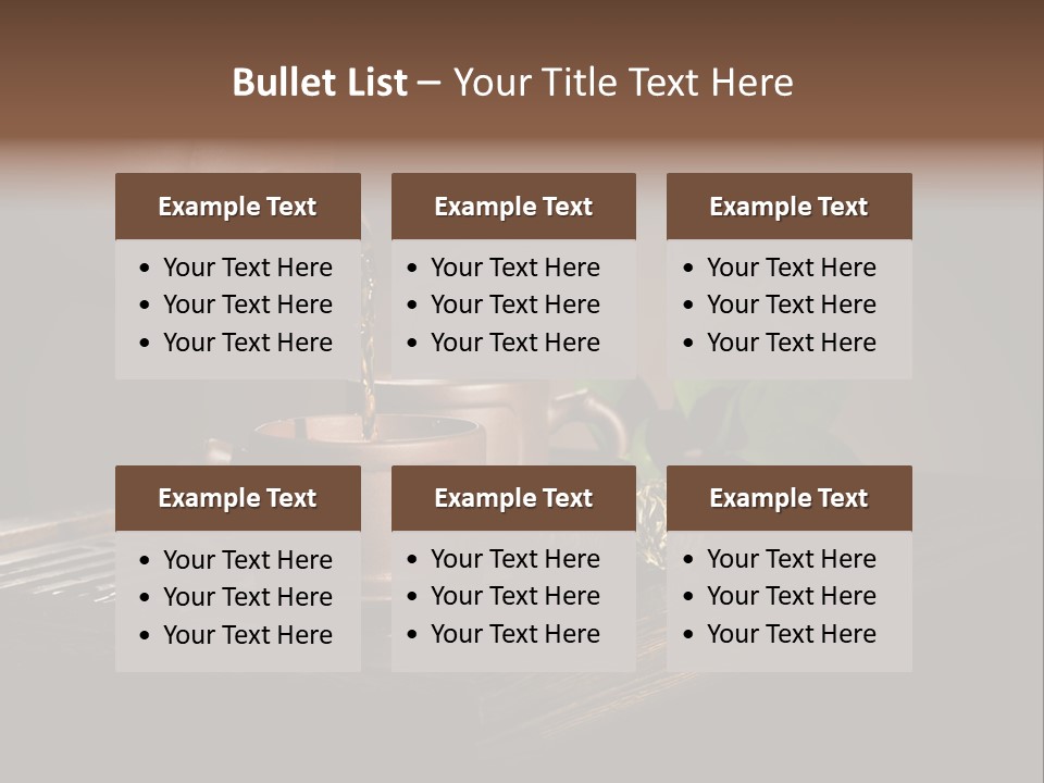 Pottery Horizontal Image PowerPoint Template