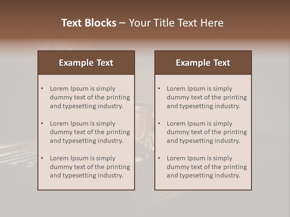 Pottery Horizontal Image PowerPoint Template