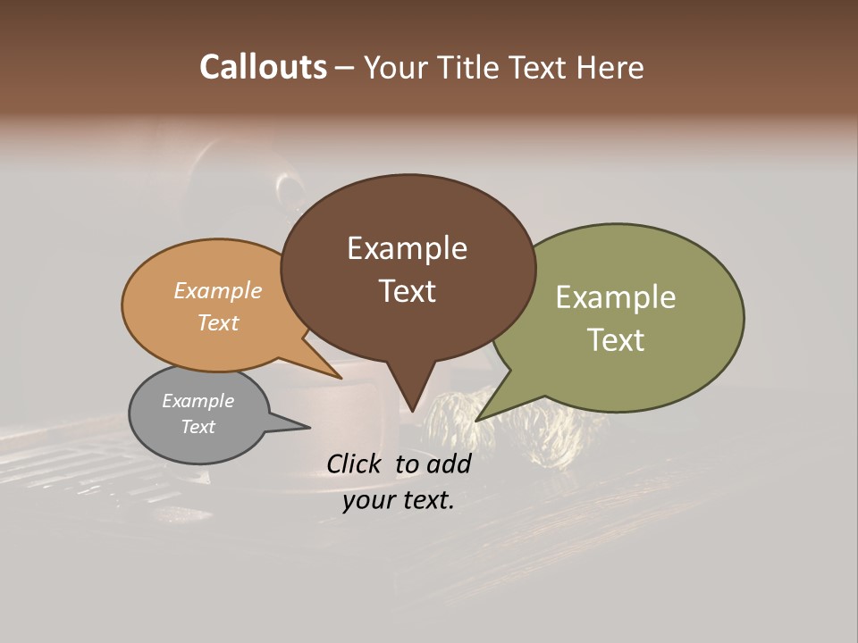 Pottery Horizontal Image PowerPoint Template