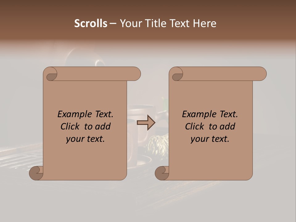 Pottery Horizontal Image PowerPoint Template
