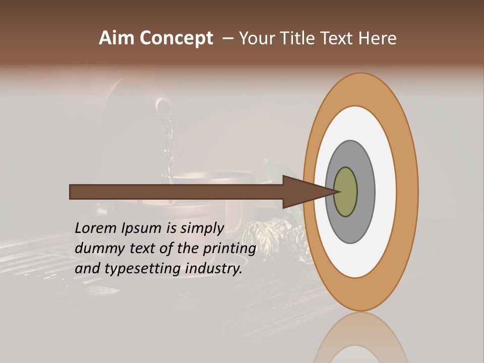 Pottery Horizontal Image PowerPoint Template