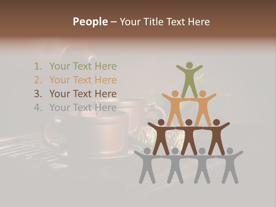Pottery Horizontal Image PowerPoint Template