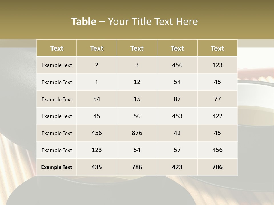 Aroma Bowl Herbs PowerPoint Template