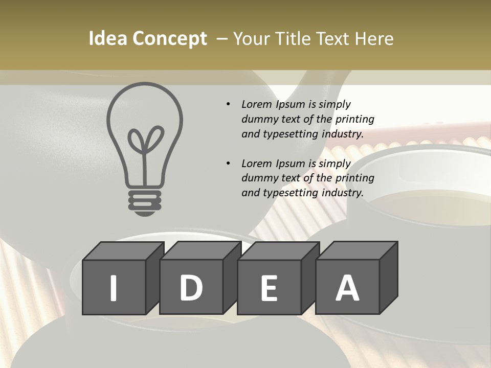 Aroma Bowl Herbs PowerPoint Template