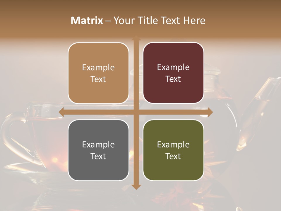 Ceremony Leaf Glass PowerPoint Template