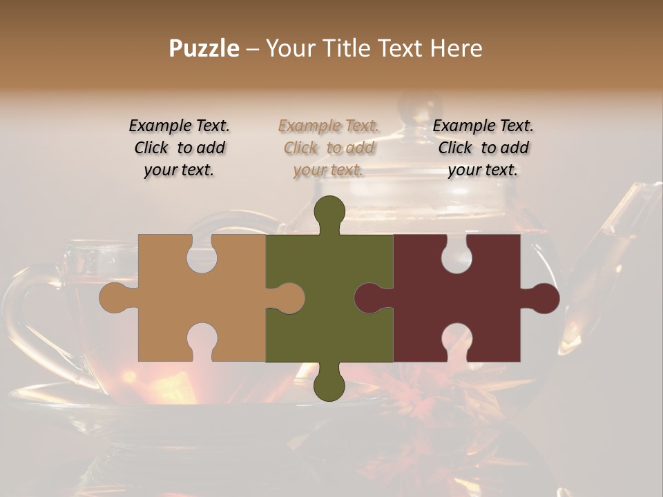 Ceremony Leaf Glass PowerPoint Template