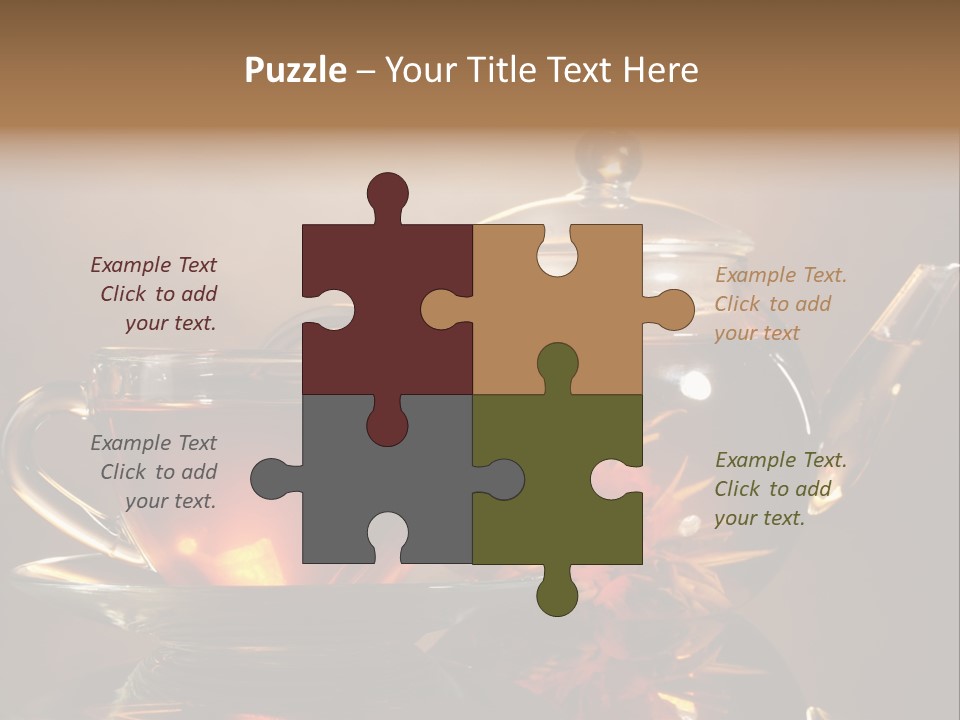 Ceremony Leaf Glass PowerPoint Template