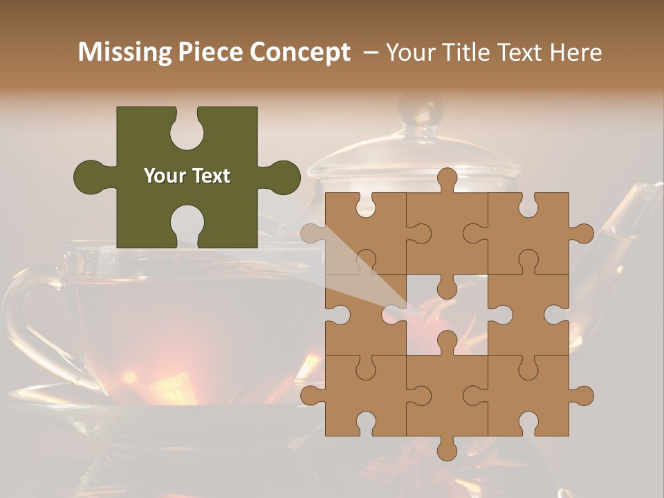 Ceremony Leaf Glass PowerPoint Template