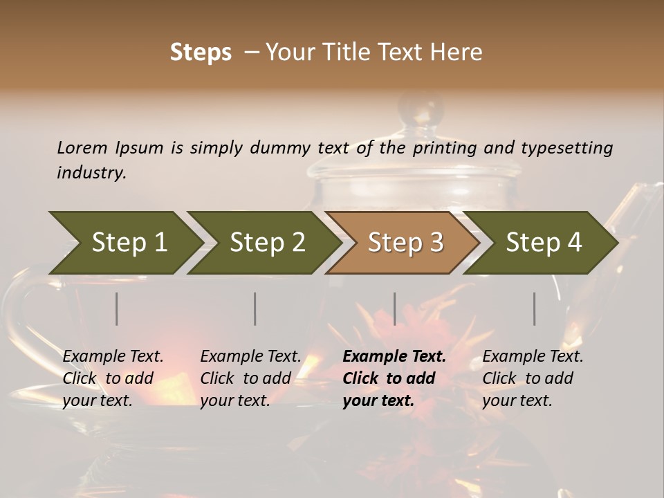 Ceremony Leaf Glass PowerPoint Template