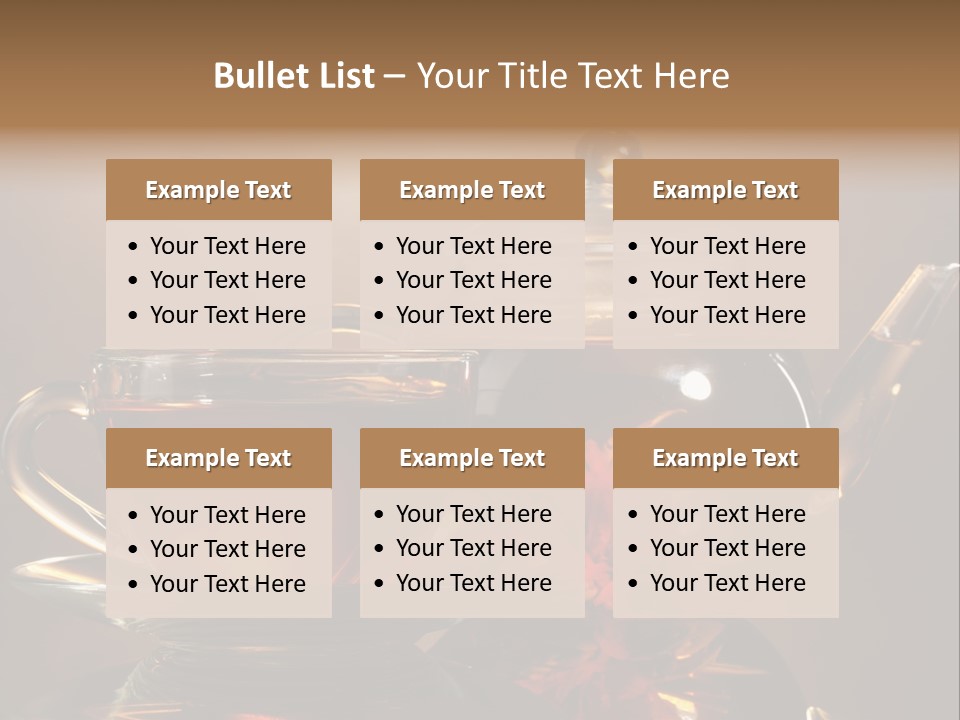 Ceremony Leaf Glass PowerPoint Template