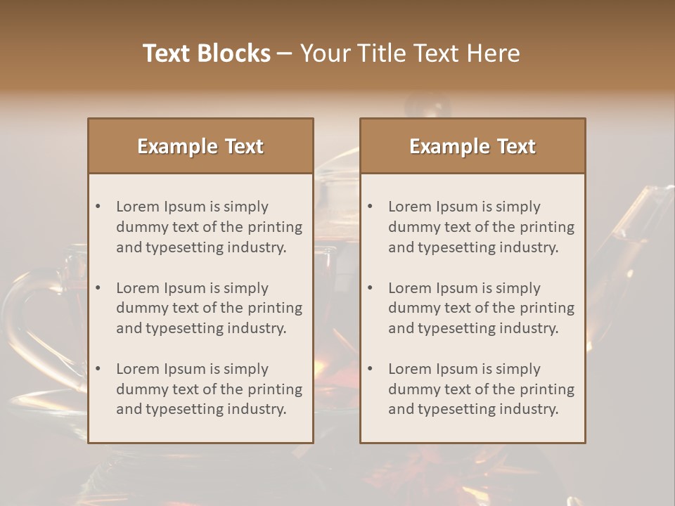 Ceremony Leaf Glass PowerPoint Template