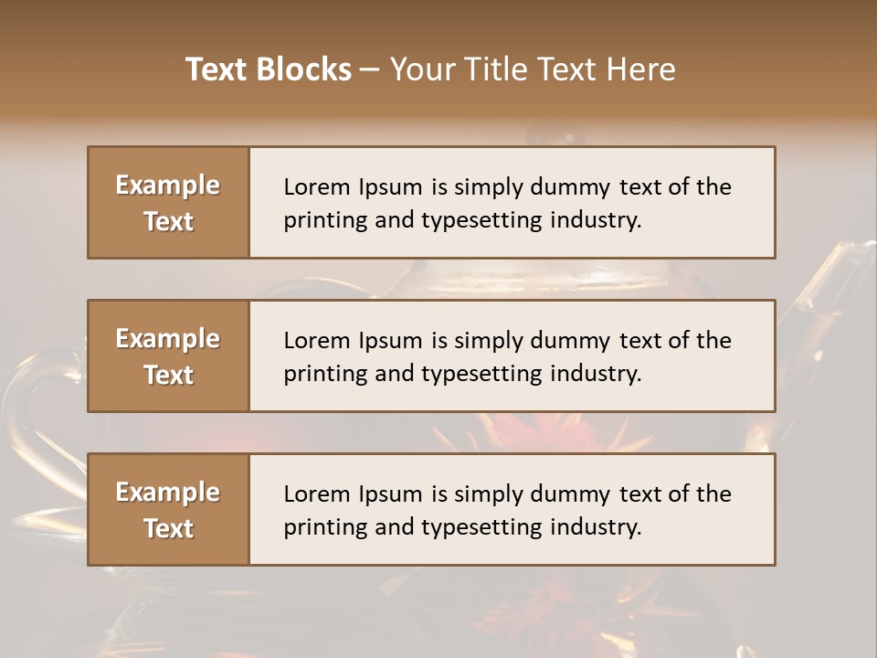 Ceremony Leaf Glass PowerPoint Template